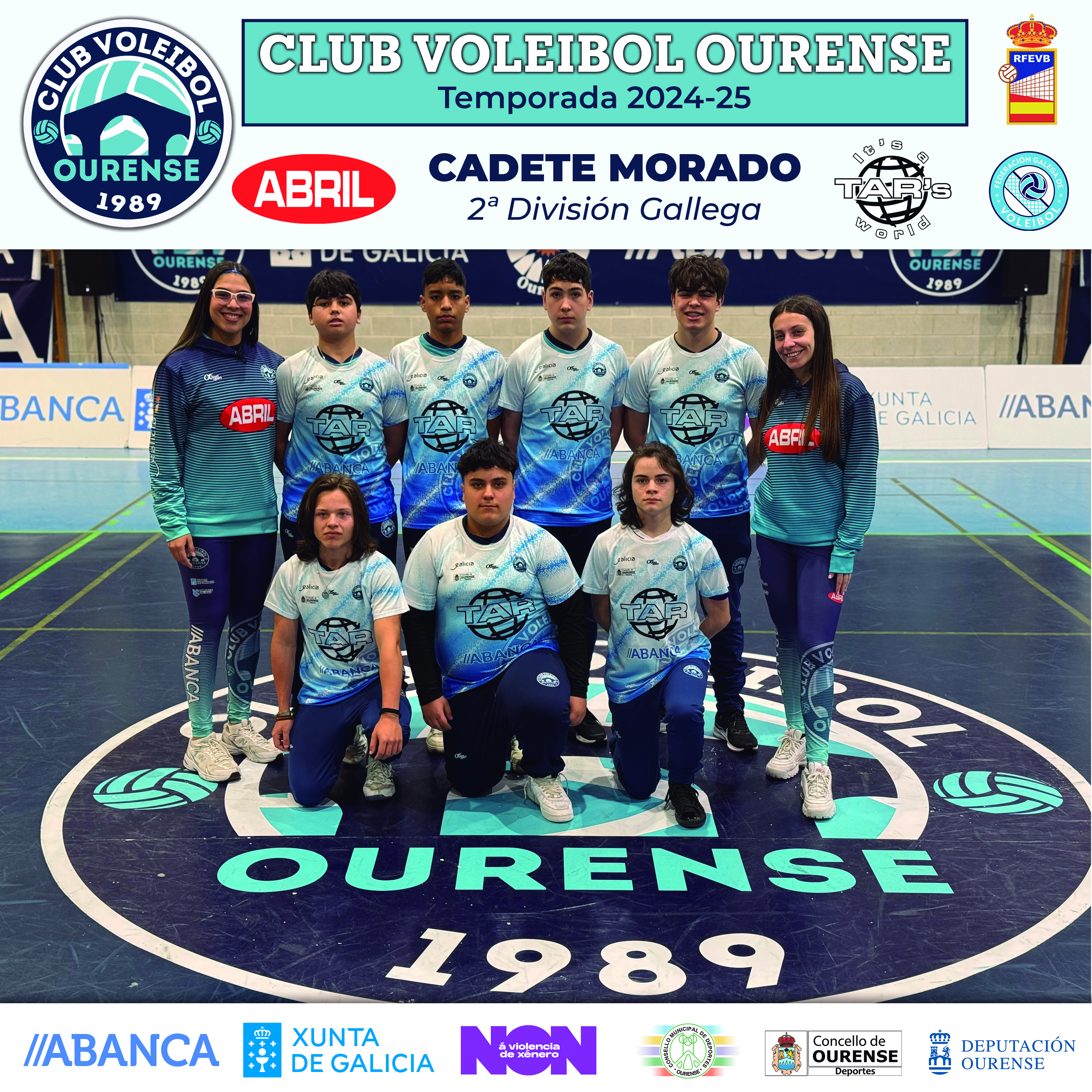 equipo Cadete morado masculino